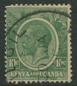Kenya & Uganda - Scott 21 - KGV Definitive -1922 - Used- Single 10c Stamp