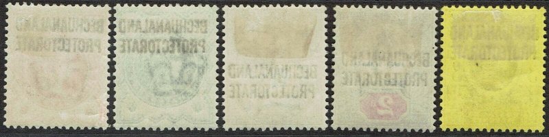 BECHUANALAND PROTECTORATE 1897 QV GB 1/2D - 3D 