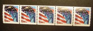 Scott 3979, 39c Lady Liberty, PNC5 #S1111, MNH Beauty