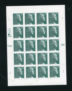 3819 George Washington Sheet of 20 23¢ Stamps MNH 2003