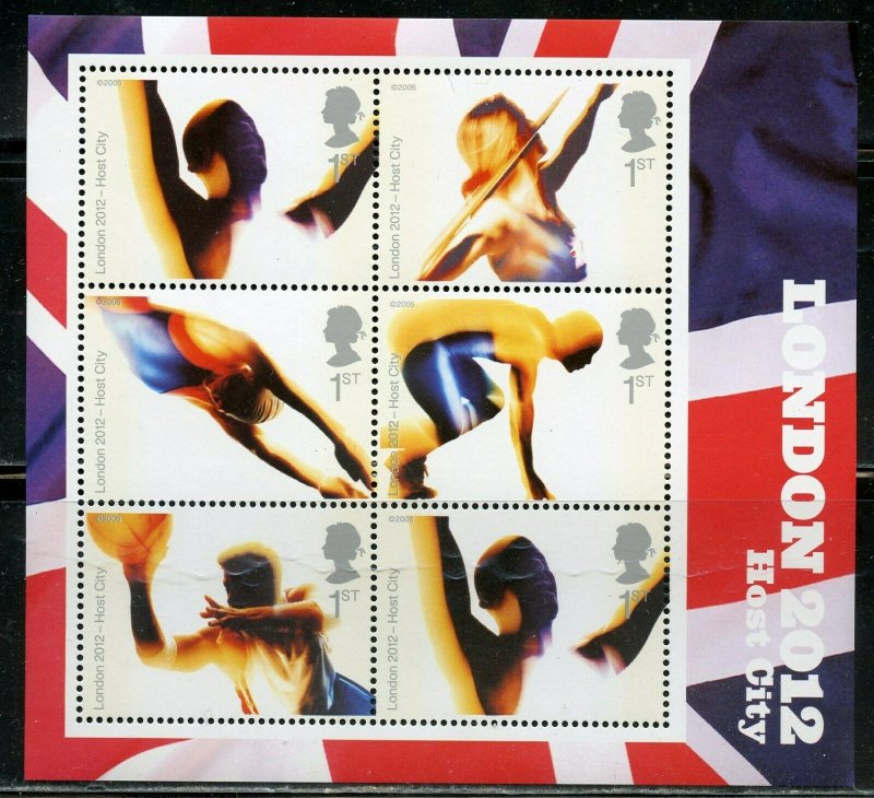 GREAT BRITAIN SCOTT# 2301 LONDON OLYMPICS  SOUVENIR SHEET MINT NEVER HINGED 