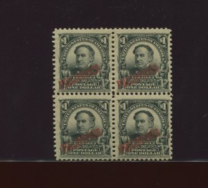 Philippines 237 Farragut Overprint RARE Mint Block of 4 Stamps (Phil By 511)