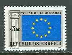 Austria # 838 Council of Europe  (1) Mint  NH