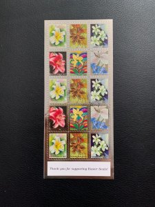 Easter Seals stamp sheet of 30,  MNH 