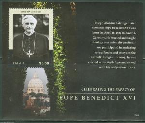 PALAU 2015 CELEBRATING POPE BENEDICT XVI S/S  MINT NH