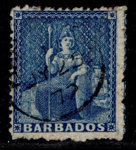 BARBADOS QV SG48, 1d blue, FINE USED. CDS pmk