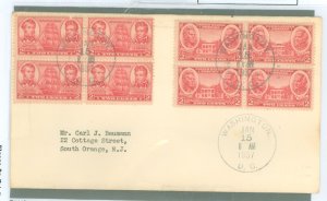 US 786/791 Army & Navy duo 1st day cancels, addressed