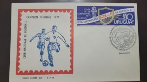 P) 1971 URUGUAY, CHAMPIONS LIBERATORS FOOTBALL  WORLD CUP, NATIONAL FOOTBALL