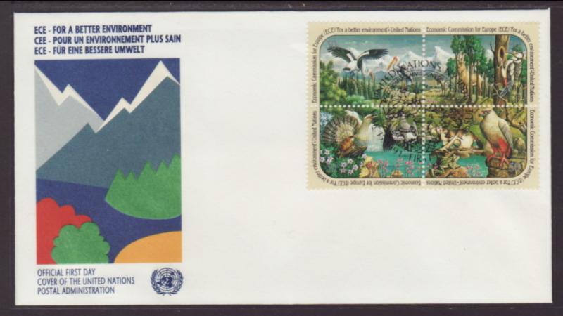 UN New York 587a Animals Geneva U/A FDC