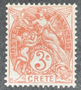 DYNAMITE Stamps: French Crete Scott #3 – MINT