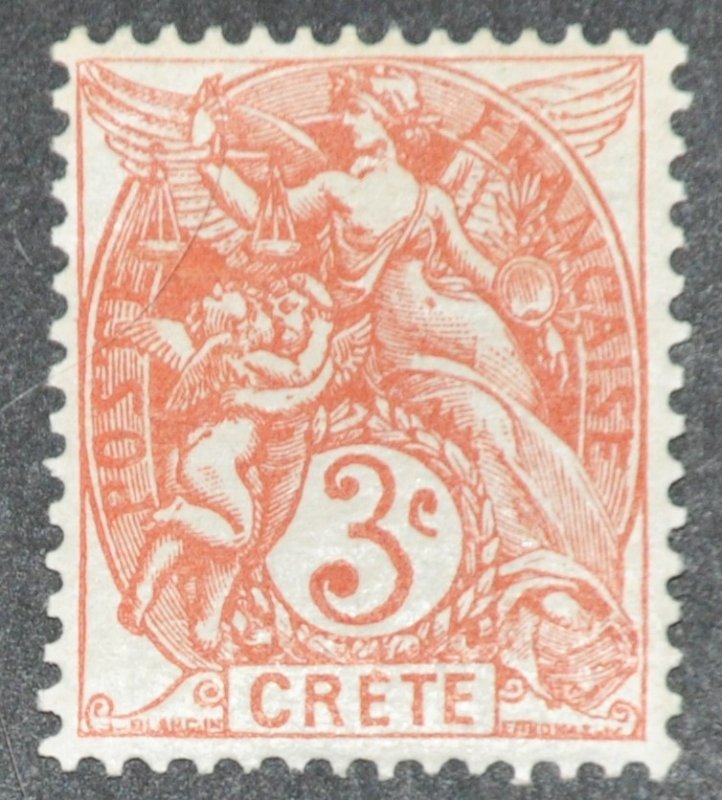 DYNAMITE Stamps: French Crete Scott #3 – MINT