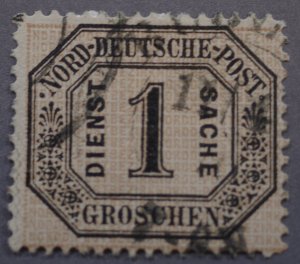 North German Confederation #O4 FN Used Very Light Cancel