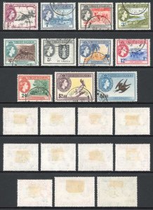 Virgin Islands SG149/61 QEII 1956-62 Part Set of 12 Used