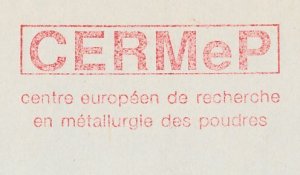 Meter cover France 1991 CERMeP - European Research Center in Powder Metallurgy