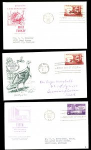 U.S. #1076, 1077 FIRST DAY COVERS