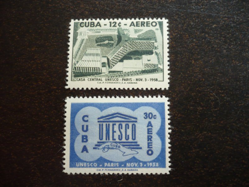 Stamps - Cuba - Scott#C193-C194 - Mint Hinged Set of 2 Stamps