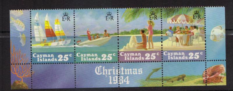 Christmas on Cayman Island #533  pt 2 mnh  4 var