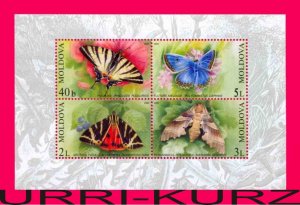 MOLDOVA 2003 Nature Fauna Insects Butterflies s-s Sc443a Mi Bl.28(459-462) MNH