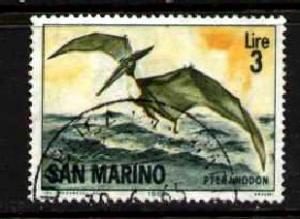 Dinosaur, Pteranodon, San Marino stamp SC#614 Used