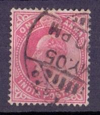 India 1902 used 1a. red  #