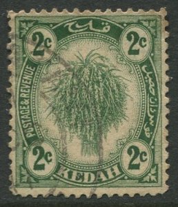 STAMP STATION PERTH Kedah #25a Sheaf of Rice Used Wmk. 4-Type II -1940-CV$10.00