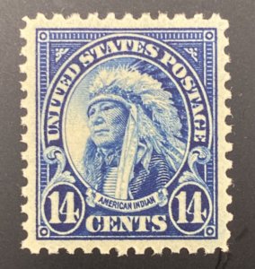 Scott 565 American Indian PSE Certified XF-Sup 95 Mint OGnh Blue