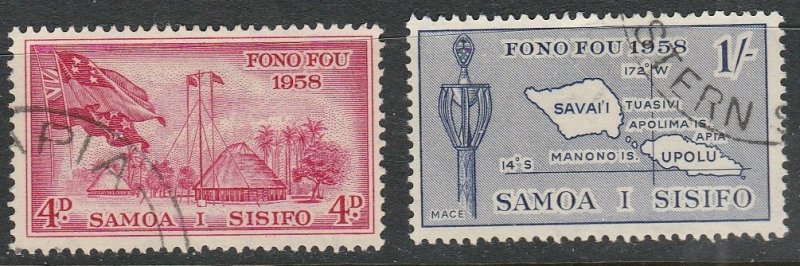 Samoa    220 + 222   (O)   1958