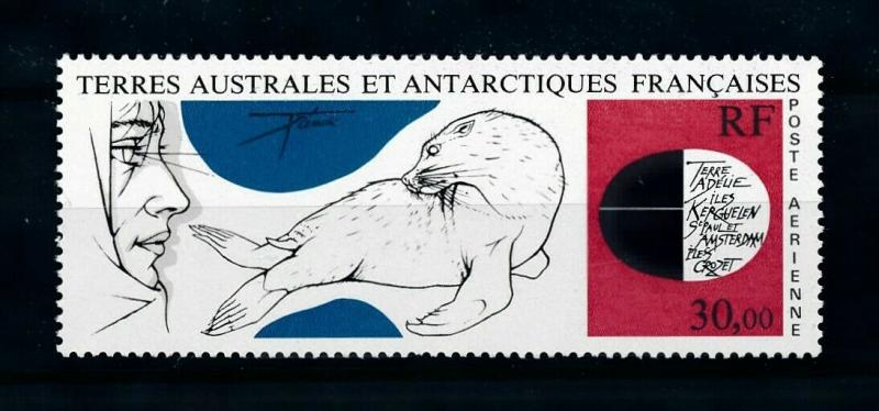 [99468] TAAF 1985 Marine Life Seal Painting Tremois Airmail MNH