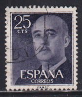 Spain 818 General Francisco Franco 1954