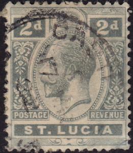 St. Lucia - 1913 - Scott #66 - used