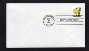 3049 Yellow Rose, FDC no cachet