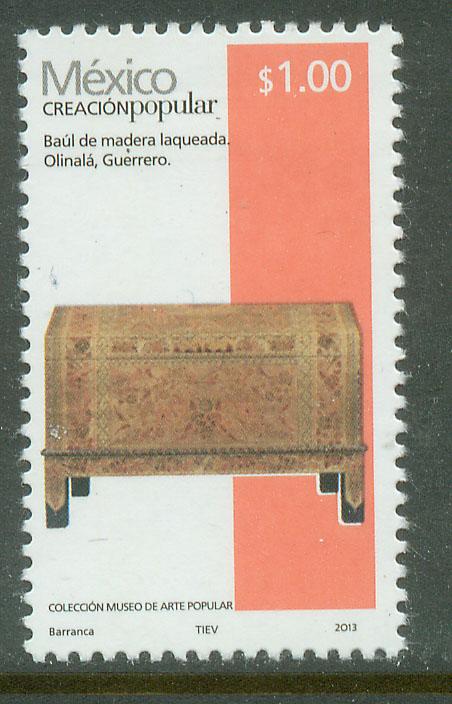 MEXICO 2489g, $1Pesos HANDCRAFTS 2013 ISSUE. MINT, NH. F-VF.