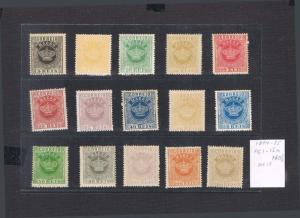 Macau 1884 Sc 1-15a P13? set of 15 MH -Scarce