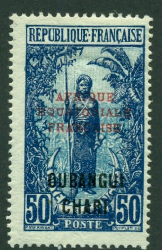 Ubangi-Shari 1924 #57 MH SCV (2018) = $0.70