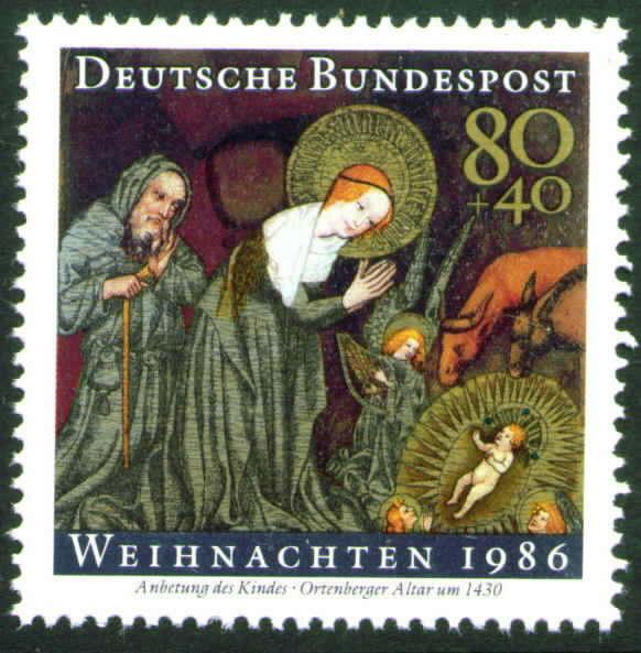 Germany  Scott B651 MNH** 1986 Christmas stamp