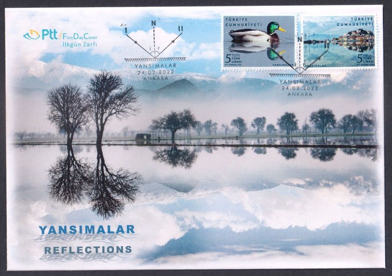 TURKEY - 2022 REFLECTIONS - 2V - FDC