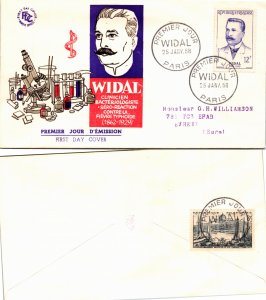 France, Worldwide First Day Cover, Medical