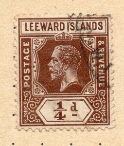 Leeward Islands 1900s Early Issue Fine Used 1/4d. NW-11909