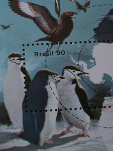 BRAZIL-1990-SC#2235 ANTRACTIC RESEARCH PROGRAMS-BRAZIL'90 MNH S/S VERY FINE