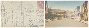 O) 1924 CHILE, FRANCISCO ANTONIO PINTO, CALLE PRAT - ANTOFAGASTA, POSTAL CARD, C