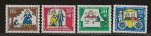 GERMANY - DDR   SC # 9NB41 - 4     MNH