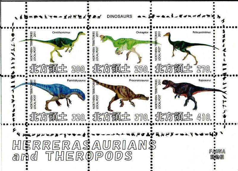 NORTHERN TERRITORIES SHEET DINOSAURS