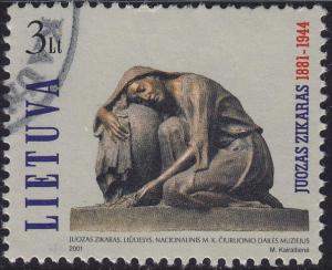 Lithuania - 2001 - Scott #702 - used - Art Sulpture Zikaras