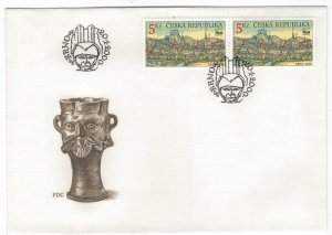Czech Republic 2000 FDC Stamps Scott 3110 Philately Stamp Exhibition Brno View