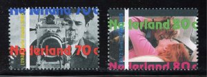 Netherlands 877-78 MNH, Motion Picture Centennial Set from 1995.