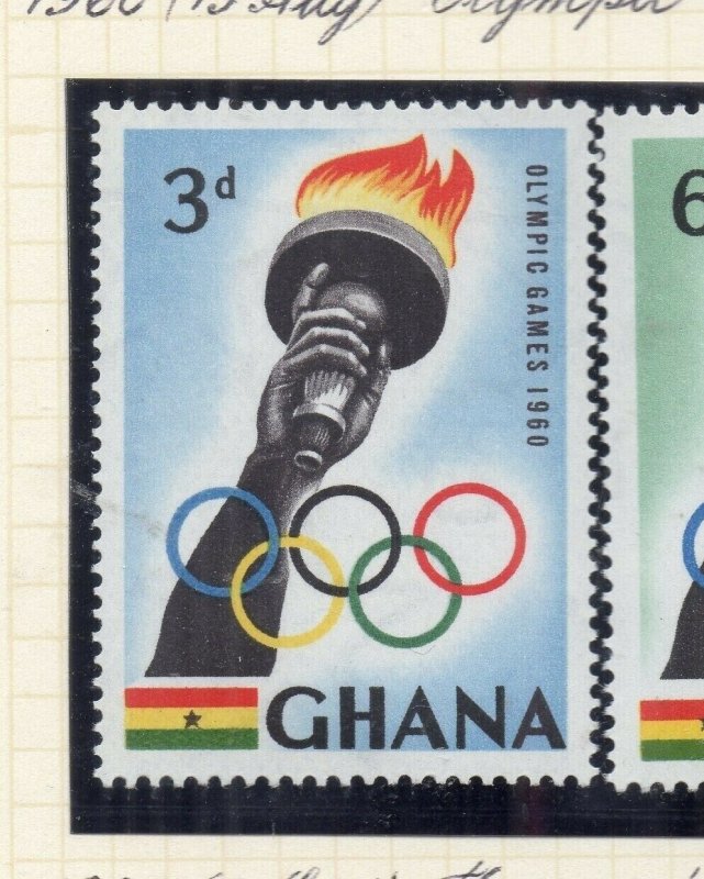 Ghana 1960 Early Issue Fine Mint Hinged 3d. NW-167789