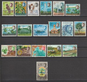 SEYCHELLES 1962/8 SG 196202 USED Cat £50