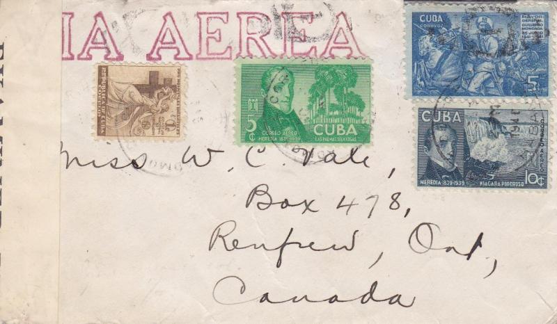 Havana to Ontario, Canada, Airmail, See Remark (C1223)