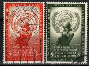 United Nations #29-30 F-VF Used CV $2.85 (X2724)