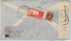 64468  - BAHRAIN - POSTAL HISTORY -  COVER to BOMBAY  1944 - CENSURE BAND